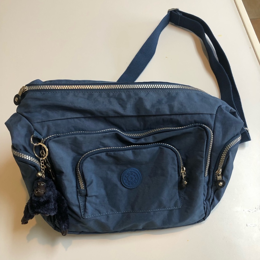 Abba tote bag with decorative silver zippers